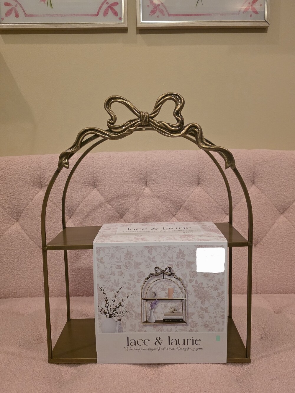 Coquette Bow Wall Decor Display Shelf